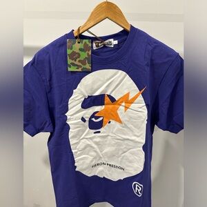 BAPE gray T-shirt size L